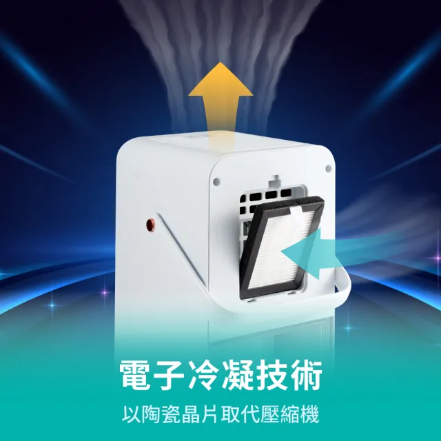 【HYD】小綠光2.0 UV-C電子式除濕機D-291(迷你可置於桌面.書櫃)