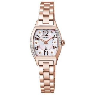 【SEIKO 精工】LUKIA 芙蓉顏值石英酒桶型女錶-玫瑰金/21mm 送禮 禮物(SSWA016J/4N30-01D0K)