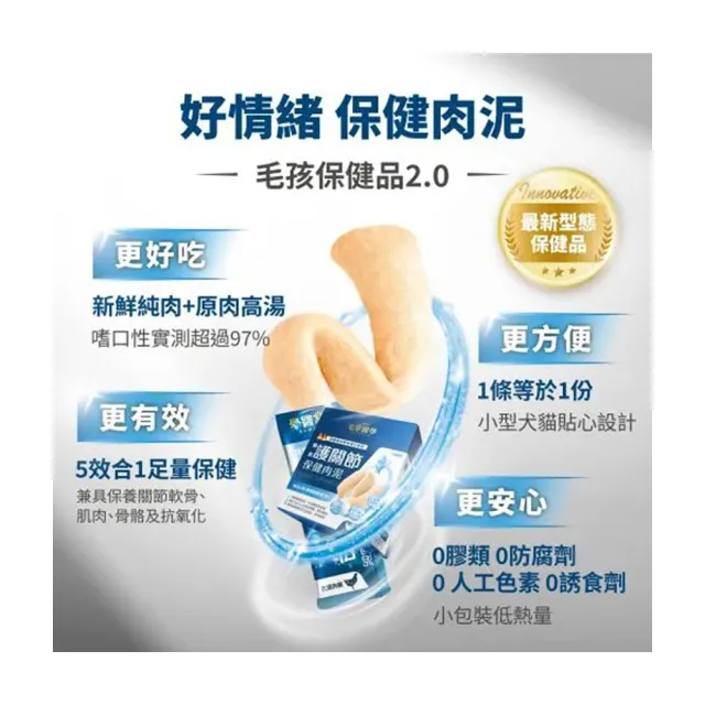 【PawsMed 毛掌醫學】犬貓 保健肉泥6g*30包/盒  2盒組(保健/肉泥/關節/免疫/純魚油)