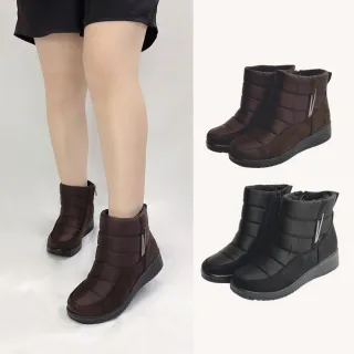 【SOFE MORE】36-42碼 加絨保暖雪靴 內側拉鍊好穿脫 輕量不累腳 防潑水防滑靴子(雪靴)