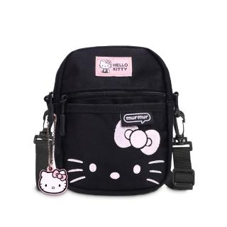 【murmur】輕量旅行兩用mini包 - hello kitty （低調黑）│ 附吊飾(旅行包.隨身包.小包.輕