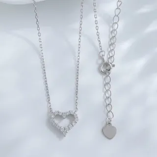 【鉅曜】情人節禮物 30分 星光愛戀鑽石項鍊 (培育鑽石 銀S925 真鑽 鑽石 項鏈)