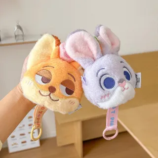 【Disney 迪士尼】動物方城市系列茱蒂尼克零錢包吊飾 鑰匙包(兒童禮物 交換禮物)