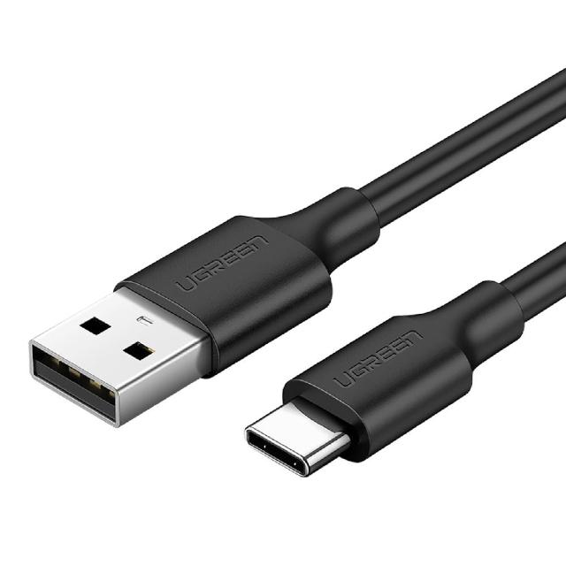 【綠聯】USB-A to Type-C快充傳輸線 升級版 3公尺 黑色(UGREEN/3A快充/3M/充電線)