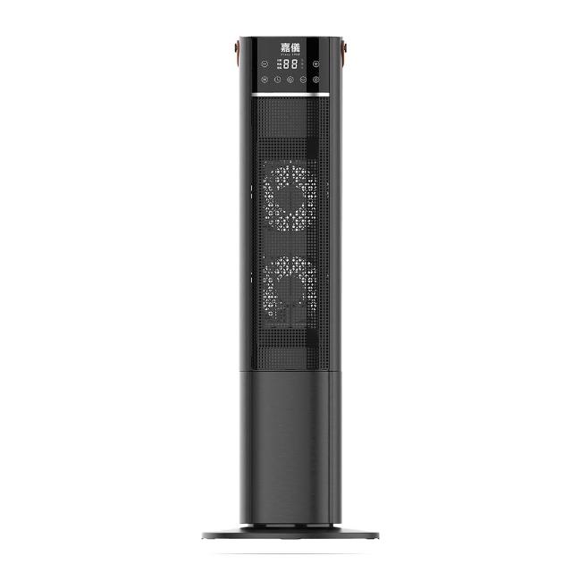 【嘉儀】直立式可搖控PTC陶瓷式電暖器 KEP-232(預約開關機/數位螢幕/大角度擺頭/全功能搖控)