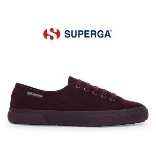 【SUPERGA】帆布鞋 女鞋 休閒鞋 3750 輕量系列 麂皮 酒紅色 S21682W-A6J