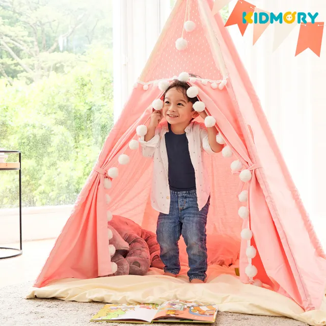 【KIDMORY】印地安遊戲帳篷-粉紅色(兒童帳篷 遊戲屋 印地安帳 兒童遊戲帳篷KM-562)