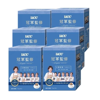 即期品【UCC】冠軍監修綜合濾掛式咖啡x6盒組(10入/盒;甘醇橙香)