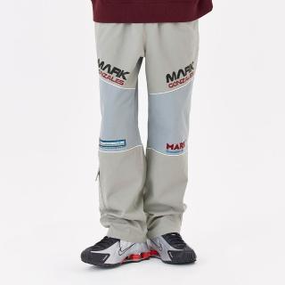 【Mark Gonzales】男裝 賽車休閒長褲-灰卡其