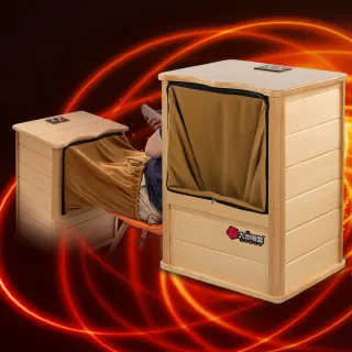 【大京電販】遠紅外線原木桑拿桶-大型-單口升級款/泡腳機/泡腳桶/足浴機/蒸腳機/烘腳機/暖腳機(BY010079)