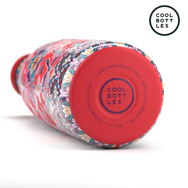 【Cool Bottles】雙層不鏽鋼真空保冷保溫杯500ml-蜻蜓天堂(歐美藝術家聯名款)