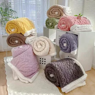 【FOCA】加厚沐綿絨羊羔絨雙面毯(150X200cm/多款任選)