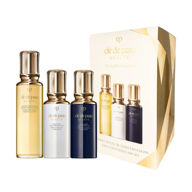 【cle de peau 肌膚之鑰】基礎保養三品組(化妝水/日間乳液/夜間乳液 套組 國際航空版)