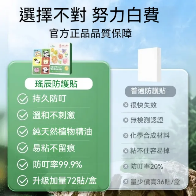 即期品【YAOCHEN 瑤辰】10月下殺 買2盒送3盒-6種草本精華驅蚊貼-72貼/盒(防蚊液 防蚊貼片)