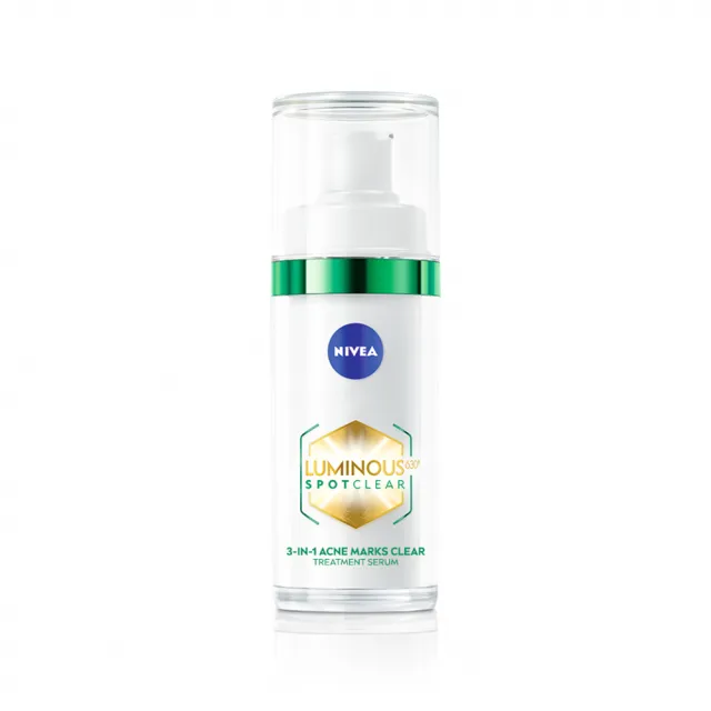 【NIVEA 妮維雅】買1送1★ LUMINOUS630淡斑煥白精華30mlx2入(L630/敏感肌適用/綠管)