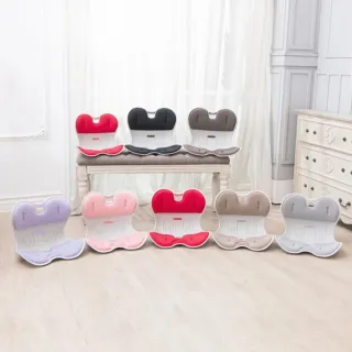 【Roichen】韓國 減壓舒適正脊坐墊/護脊椅墊/護腰靠墊 1入(正脊 美姿 椅背靠墊)