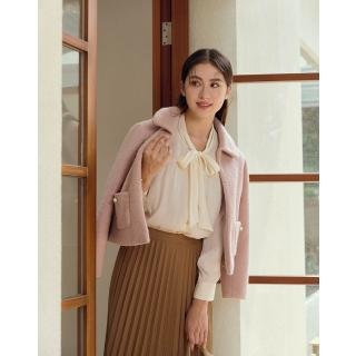 【perng yuh 芃諭名品】昨日之詩 短版 毛羽縮呢 短外套(2025 AW Collection｜4C秋冬形象系列)