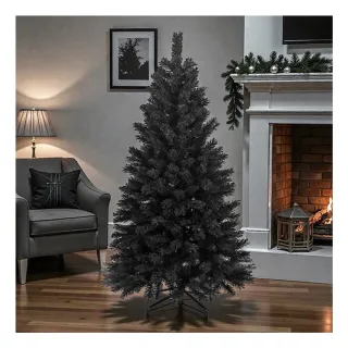 【摩達客】豪華型台灣製15尺/15呎 450cm 時尚豪華版黑色聖誕樹 裸樹(不含飾品/不含燈/本島免運費)