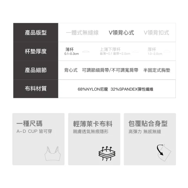 【24HRS】3件組－萊卡款 親膚無痕 內衣(無鋼圈內衣 女內衣 女內著 呼吸裸感 背心式)