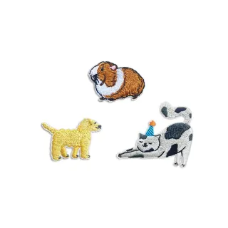 【QOQ】生物貼布 刺繡貼布/可愛卡通生物圖樣刺繡貼布 DIY材料 衣物補丁 熱熔膠款(15款任選)