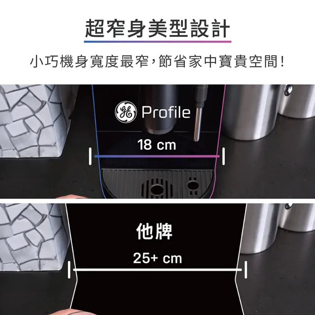 【GE 奇異】Profile全自動義式咖啡機(P7CEBBS6RBB TW)
