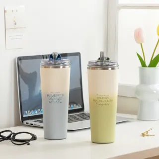 【Oolab 良杯製所】不鏽鋼鈦陶瓷易潔層隨行杯800ml(不含吸管/鈦塗層/保溫杯/多功能杯蓋/防漏)