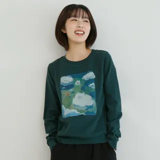 【a la sha】雲朵飄飄家族印花棉T