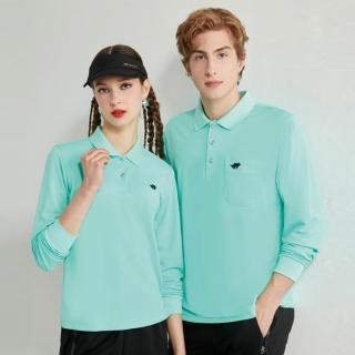 【Londa POLO】網眼麻紋女版長袖POLO衫(P257304蒂芬妮綠)