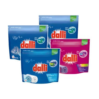 【Dalli德國達麗】酵素洗淨旋風洗衣膠囊洗衣球_強效除菌除臭/護色去污持香(24球*4共96球/2款任選)