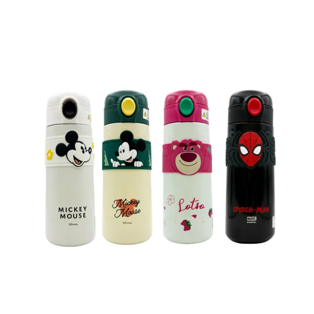 【Disney 迪士尼】正版授權_316不鏽鋼保溫 直飲彈跳杯 500ml(多款可選)