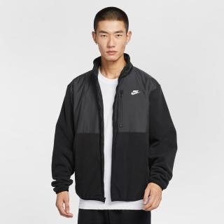 【NIKE 耐吉】外套 男 運動立領外套 搖粒絨 寬鬆版型 黑 IM9453-010(3S4692)