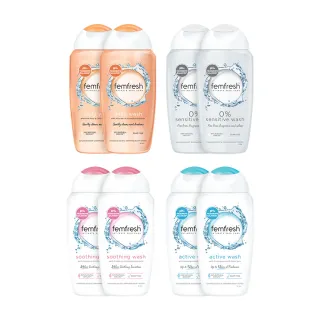【femfresh 芳芯】私密潔膚露任選兩入組 250mlx2(蘆薈/蔓越莓/銀離子/無香)