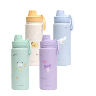 【HOUSUXI 舒希 官方直營】三麗鷗系列-鎖蓋保溫瓶-附吸管-600ml-A3(任選)