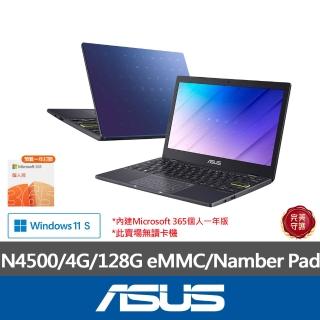 【ASUS 華碩】福利品 14吋N4500輕薄筆電(E410KA/N4500/4G/128GB/W11S/FHD)
