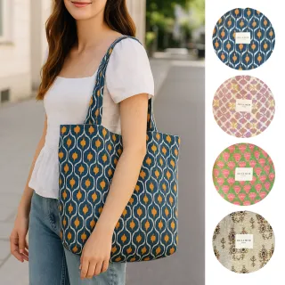 【DE LA MUR】西班牙 幾何印花大容量肩背托特包(多款可選)