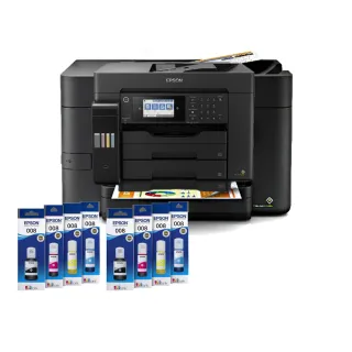 【EPSON】官方直營 搭2組T06G原廠1黑3彩墨水★L15160 四色防水高速A3+WIFI連供傳真複合機