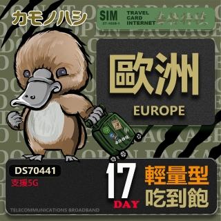 【platypus 鴨嘴獸】Travel Sim 歐洲17天 輕量型上網絡卡(歐洲上網絡卡 歐洲網絡卡 喫到飽網絡卡)