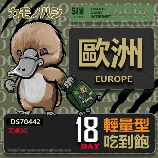【platypus 鴨嘴獸】Travel Sim 歐洲18天 輕量型上網絡卡(歐洲上網絡卡 歐洲網絡卡 喫到飽網絡卡)