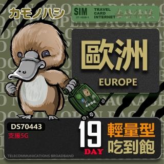 【platypus 鴨嘴獸】Travel Sim 歐洲19天 輕量型上網絡卡(歐洲上網絡卡 歐洲網絡卡 喫到飽網絡卡)
