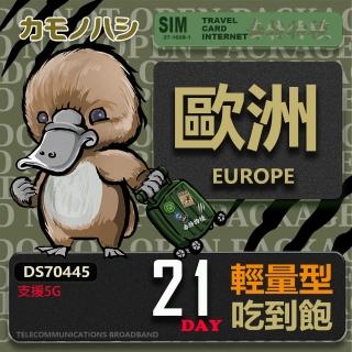 【platypus 鴨嘴獸】Travel Sim 歐洲21天 輕量型上網絡卡(歐洲上網絡卡 歐洲網絡卡 喫到飽網絡卡)