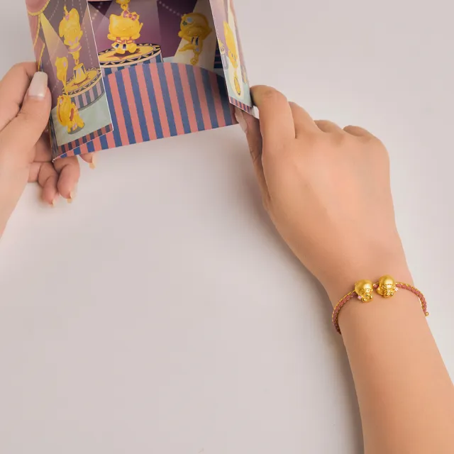 【Just Gold 鎮金店】三麗鷗 奶萌寶寶-Lala 黃金串珠