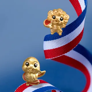 【Just Gold 鎮金店】十二生肖 躍動-任選 黃金串珠