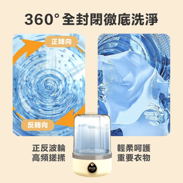 【AMPM】無線自動洗衣機(貼身衣物洗衣機 便攜洗衣機 迷你洗衣機 洗襪機)