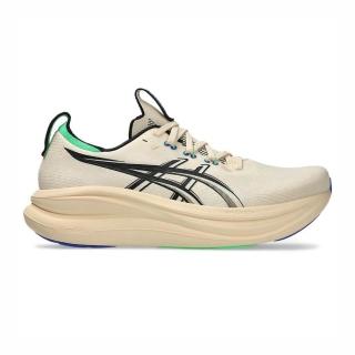 【asics 亞瑟士】亞瑟士 GEL-Nimbus 28 男 慢跑鞋 跑鞋 路跑 米 黑(1011C127-800)