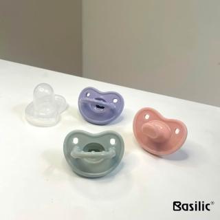 【Basilic 貝喜力克】全矽膠拇指型安撫奶嘴-M(五入組)