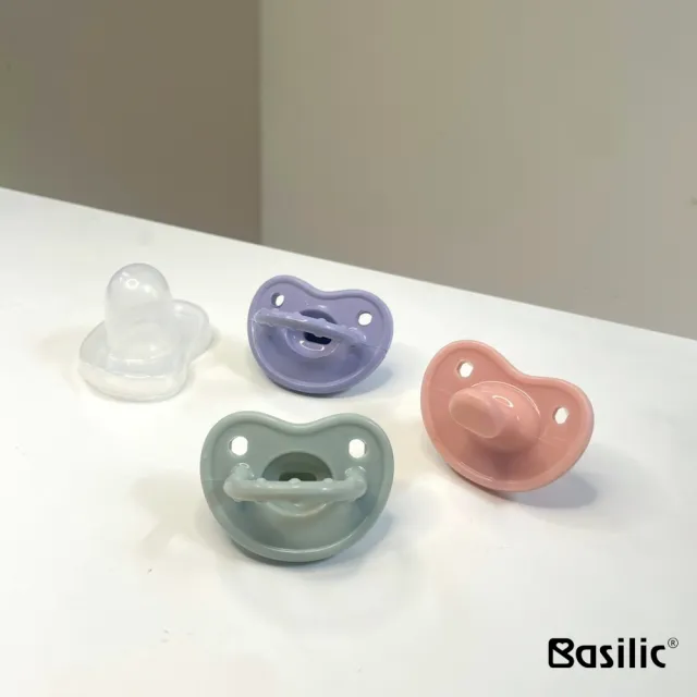 【Basilic 貝喜力克】全矽膠拇指型安撫奶嘴-M(五入組)