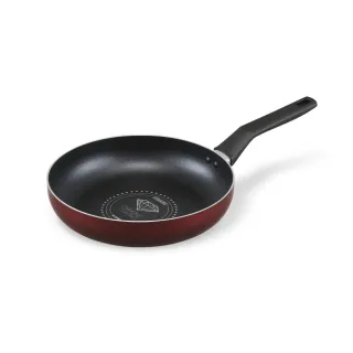 【IRIS】鑽石塗層IH不沾平底鍋 26CM VDI-F26 酒紅色(煎鍋 炒鍋 平底鍋)