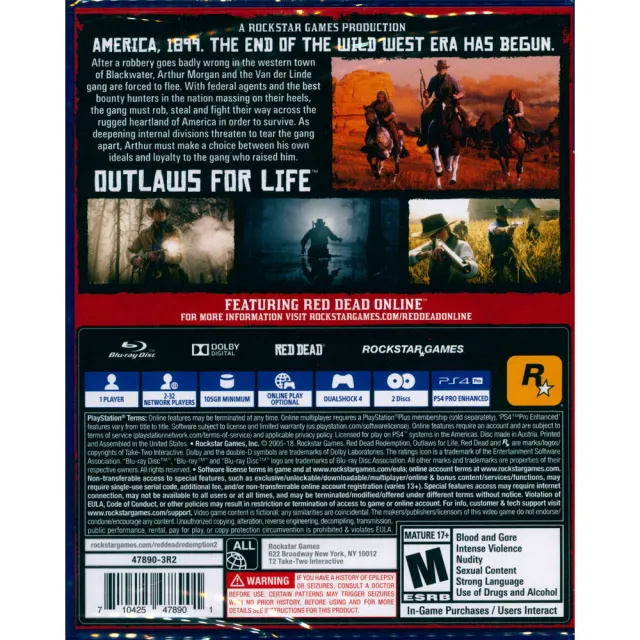 【SONY 索尼】PS4 碧血狂殺 2 Red Dead Redemption 2(中英文美版)