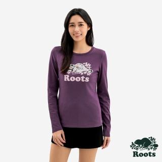 【Roots】Roots女裝- WINTER COOPER 長袖上衣(紫紅)
