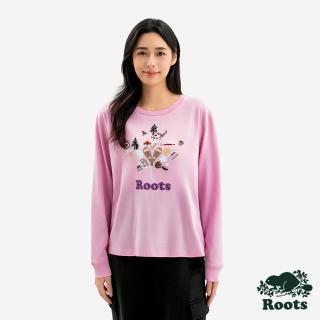 【Roots】Roots女裝- MAPLE LEAF 長袖上衣(淺粉色)